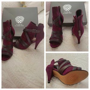 Vince Camuto wine heels 6.5